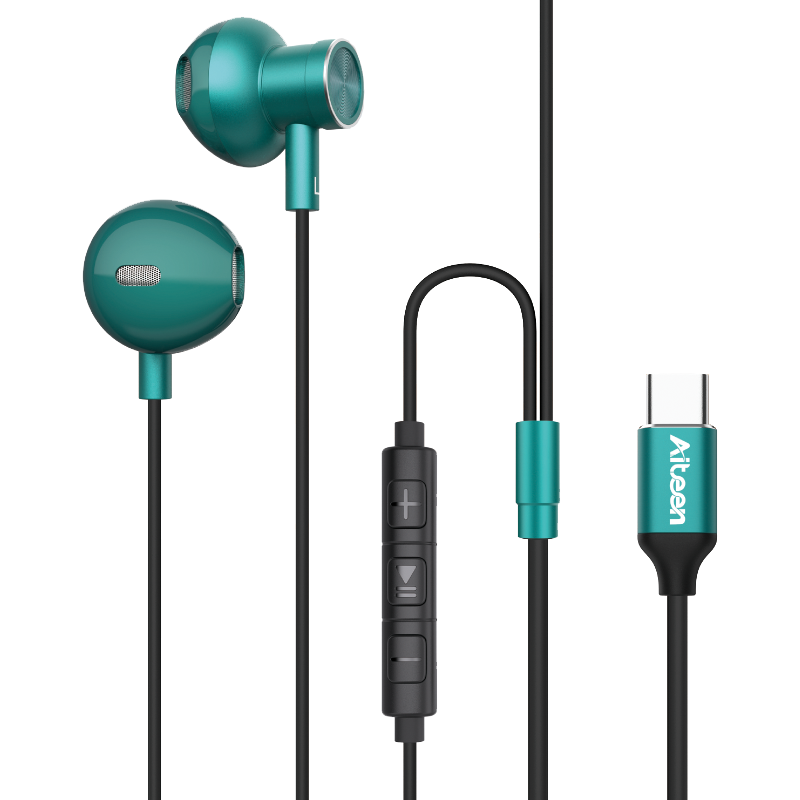 EN17C-GN Type-C Earphone Green