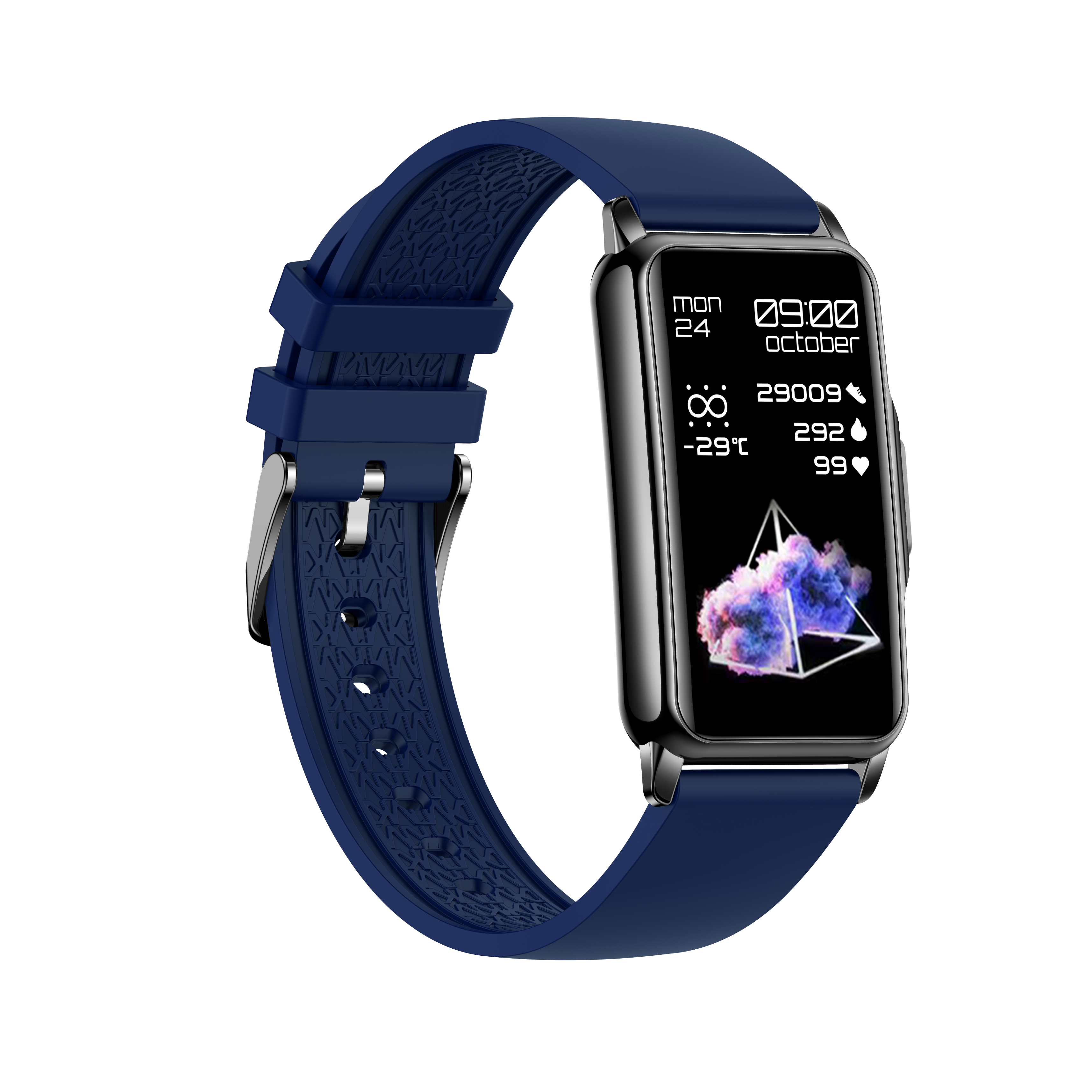 Ai-01B SmartWatch Black with blue strap