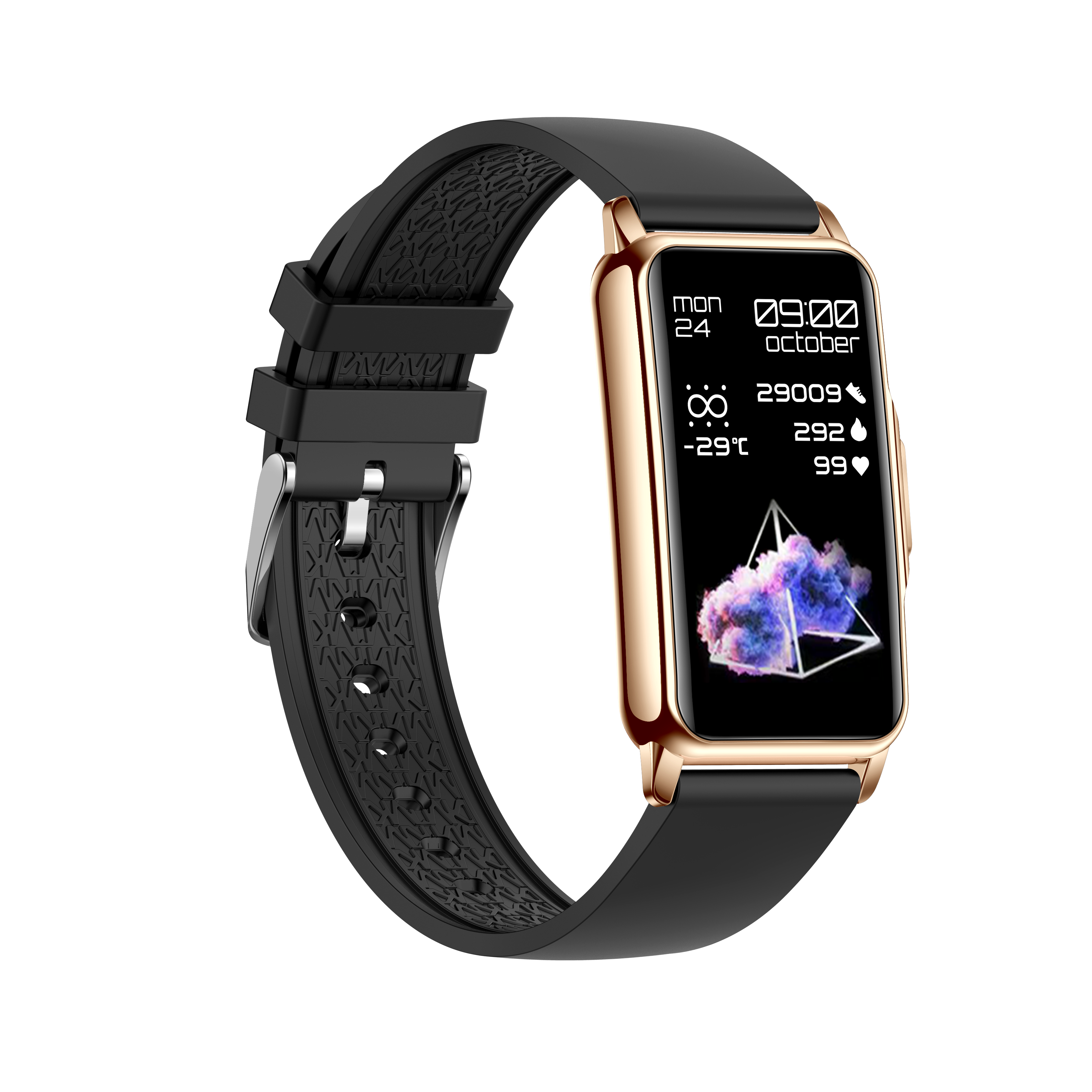 Ai-01G SmartWatch Gold with black strap