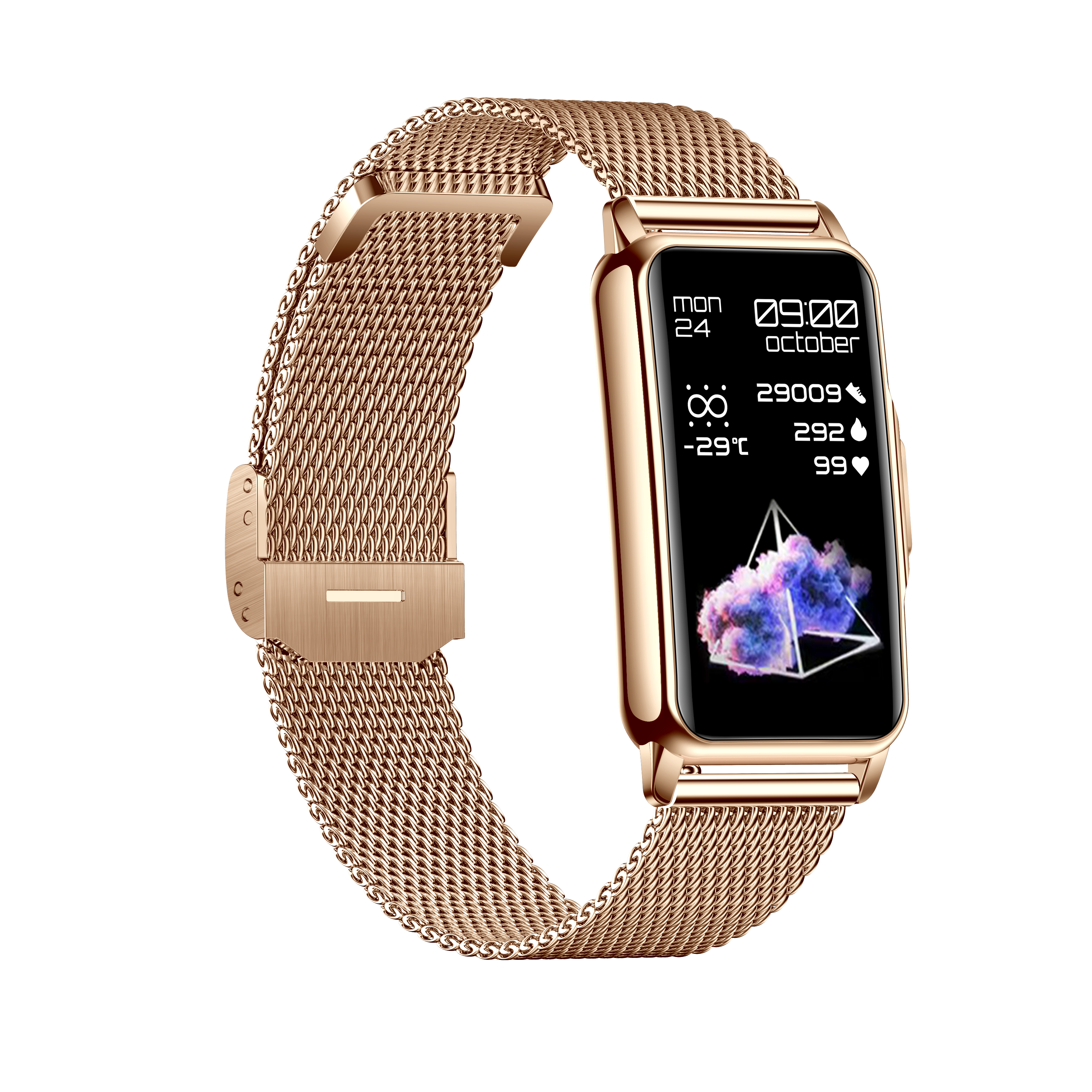 Ai-01G SmartWatch Gold with gold metallic strap