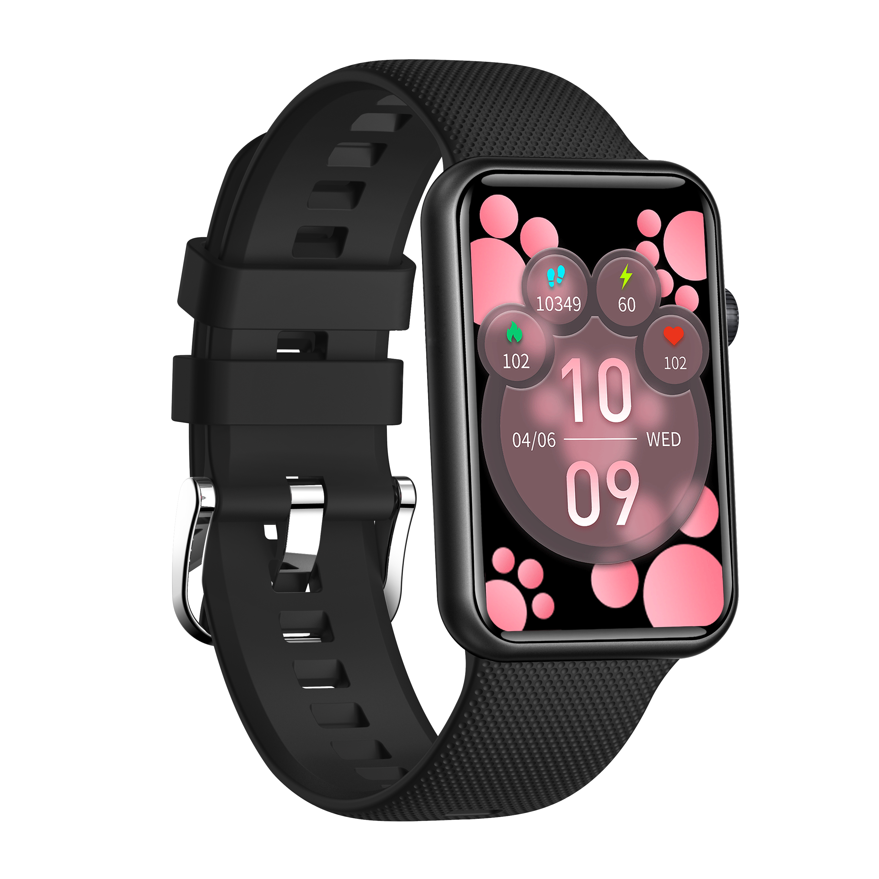 Ai-02B SmartWatch Black with black strap