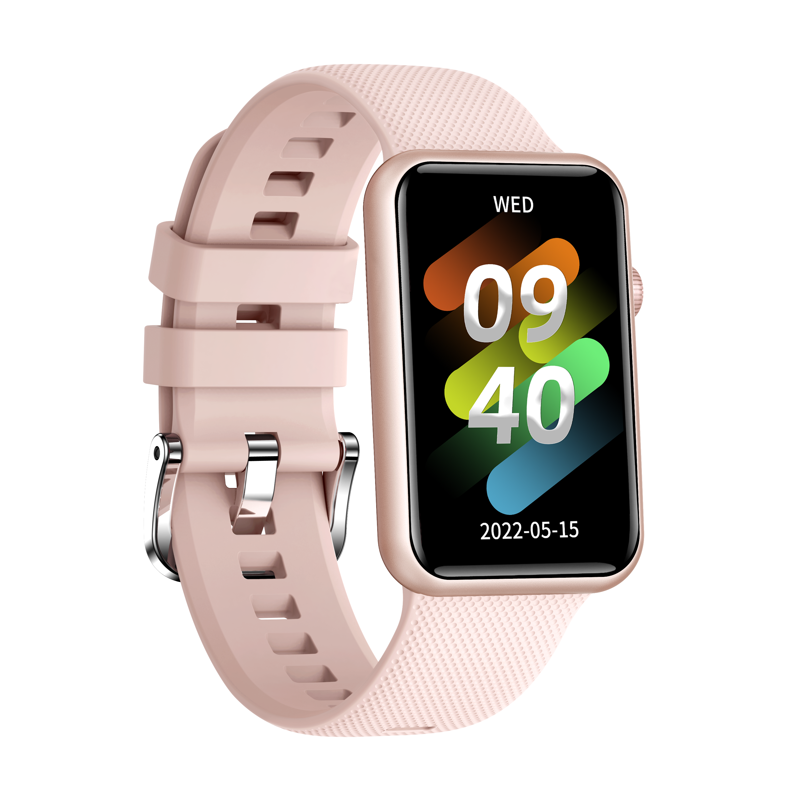 Ai-02G SmartWatch Gold with pink strap