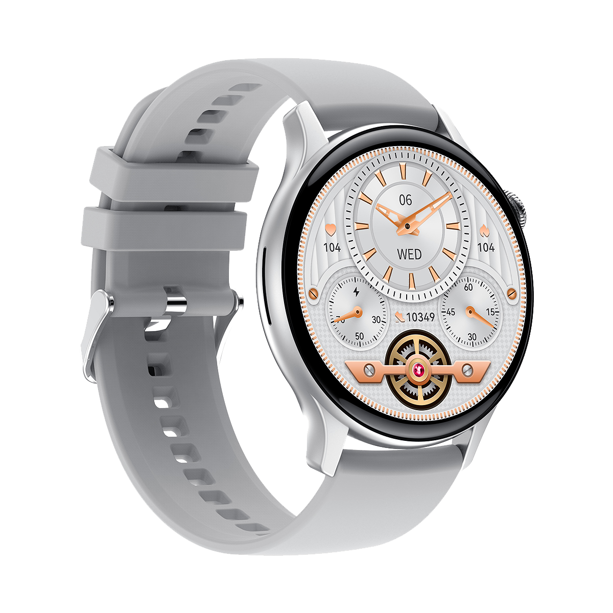 Ai-06S SmartWatch Silver with grey strap