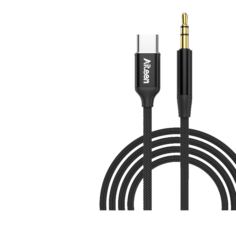 EN20C-B Cable Adapter Type-C to 3.5mm, 1m Black