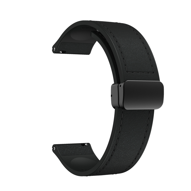 leather strap 20mm Black