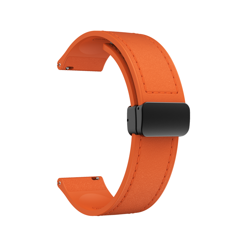 leather strap 20mm Orange