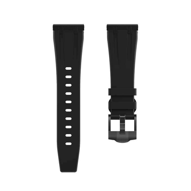 Silicone strap 22mm Black