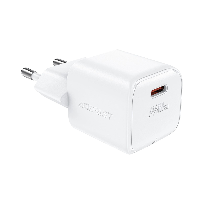 A73 Mini PD20W GaN Single USB-C Charger Set (C3-03) White