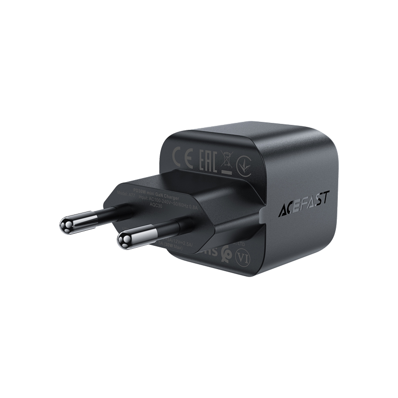 A77 Mini PD30W GaN USB-C Charger Black